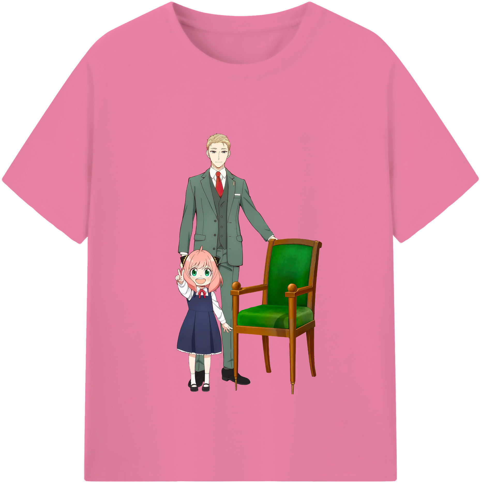 （画像用） SPY×FAMILY间谍家家酒 綿100％半袖Tシャツ（フロントプリント）